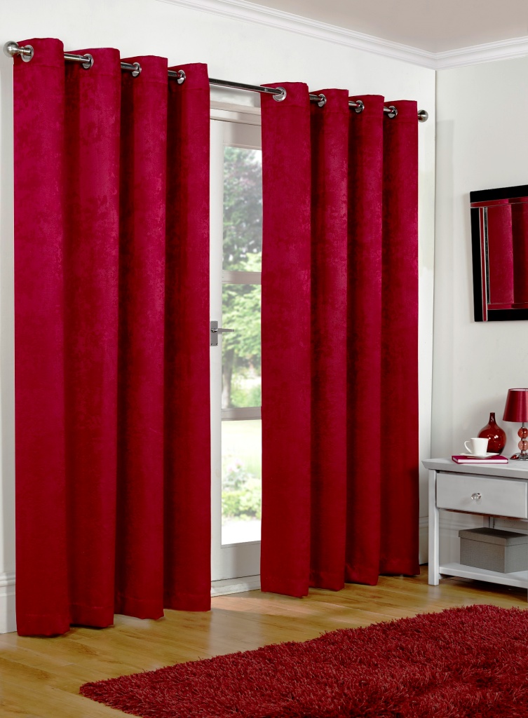 Blackout Curtains - Red