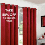 Blackout Curtains - Red