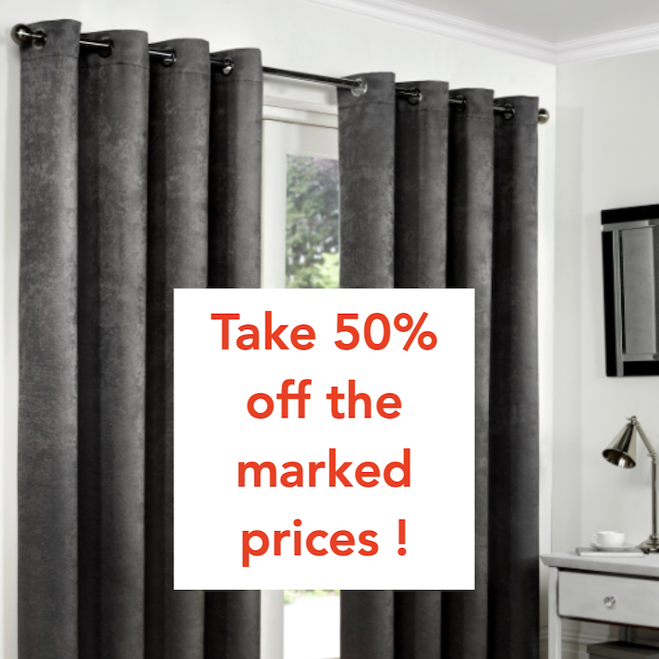 Blackout Curtains - Charcoal