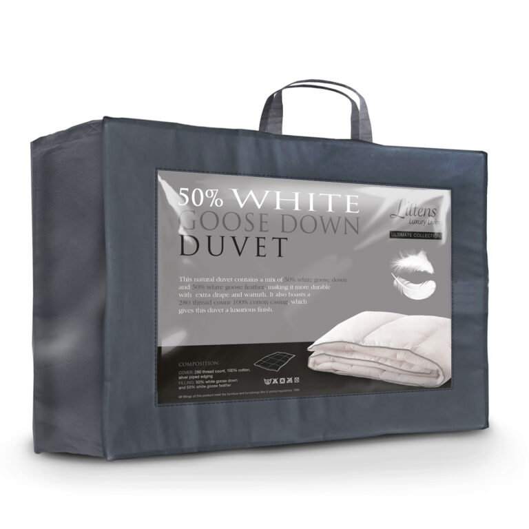 10.5 tog 50% White Goose Down Duvet