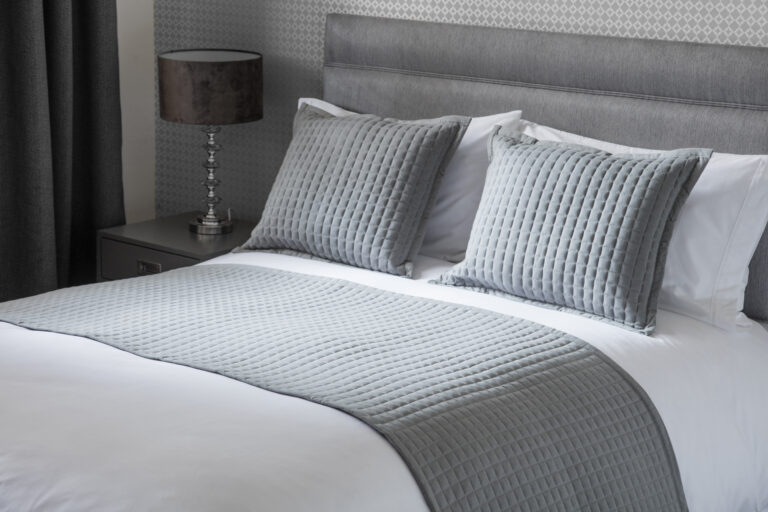 Crompton Quilted Bed Runner Grey