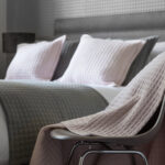 Crompton Quilted Bed Throw Pink & Grey