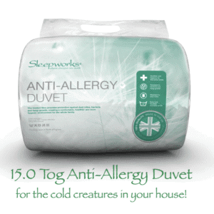 15.0 tog Anti-Allergy Duvet & Pillow Pair