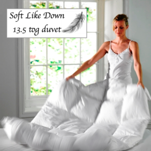 Soft Like Down 13.5 tog Duvet & Pair of Pillows