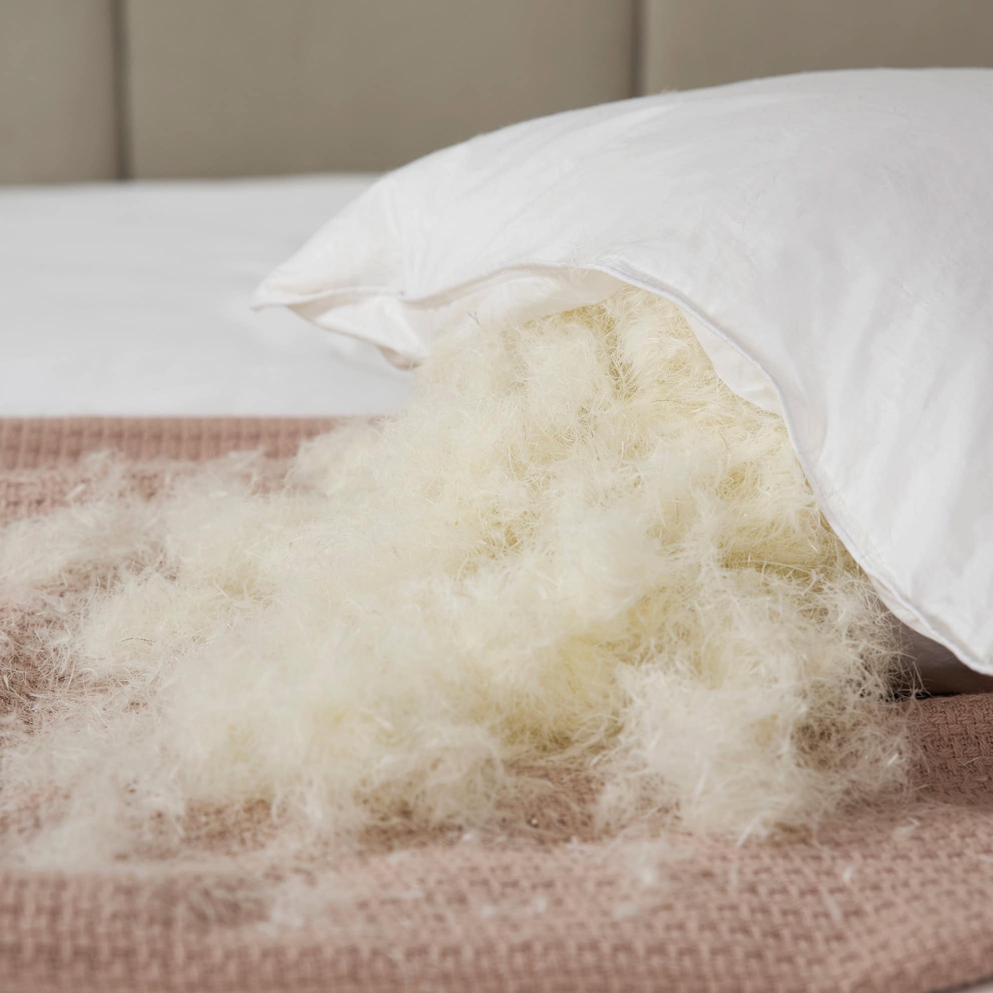 Softened duck feather pillow pair - Image 2