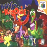 Portada original del videojuego Banjo Kazooie para Nintendo 64, con Banjo Kazooie en la carátula