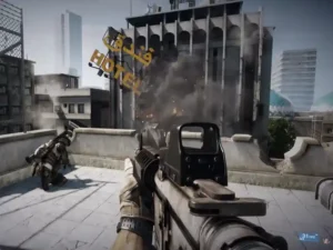 Gameplay de Battlefield 3 PS3 mostrando combate realista con gráficos de alta calidad y acción en primera persona