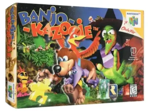 Caja original del videojuego Banjo Kazooie para Nintendo 64, ideal para coleccionistas