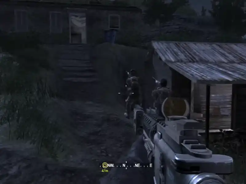 call-of-duty-4-modern-warfare-ps3-gameplay Gameplay de Call of Duty 4: Modern Warfare PS3 mostrando acción en primera persona