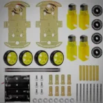 Carro 4x4 Arduino completo con chasis, motores y ruedas todoterreno para proyectos de robótica.