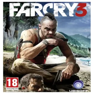 🎮 Portada oficial del juego Far Cry PS3 con gráficos impresionantes y ambiente tropical de acción