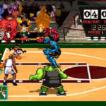 Ultimate Arcade Basketball Showdown with Classic 8-bit Graphics and Fast-Paced Gameplay.