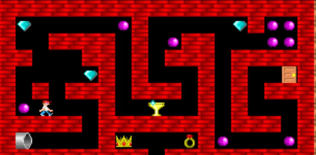 משחק מבוך פלטפורמה עם פריטים לאיסוף ומכשולים לכיף ואתגר.