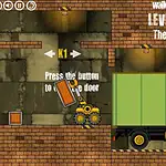 Press the button to open the door in this challenging brick wall escape game.