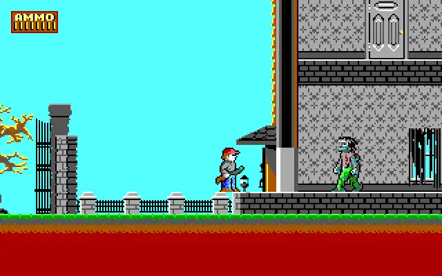 Zombie Attack gameplay with hero fighting zombies in side-scrolling action game.