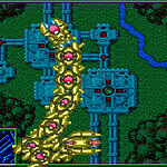 Massive Dragon Snake Boss Battle in Classic 8-Bit Video Game.