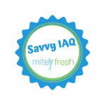 Savvy Indoor Air Quality Seal of Approval badge awarded by Mitey Fresh for natural, chemical-free air purifier