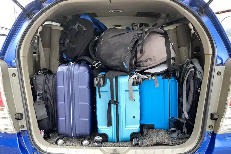 Private Transfer from Kuala Lumpur - Comfortable Door-To-Door Rides Across Malaysia 6 Luggage capacity inside My Little Taxi Toyota Innova used for private transfer from Kuala Lumpur