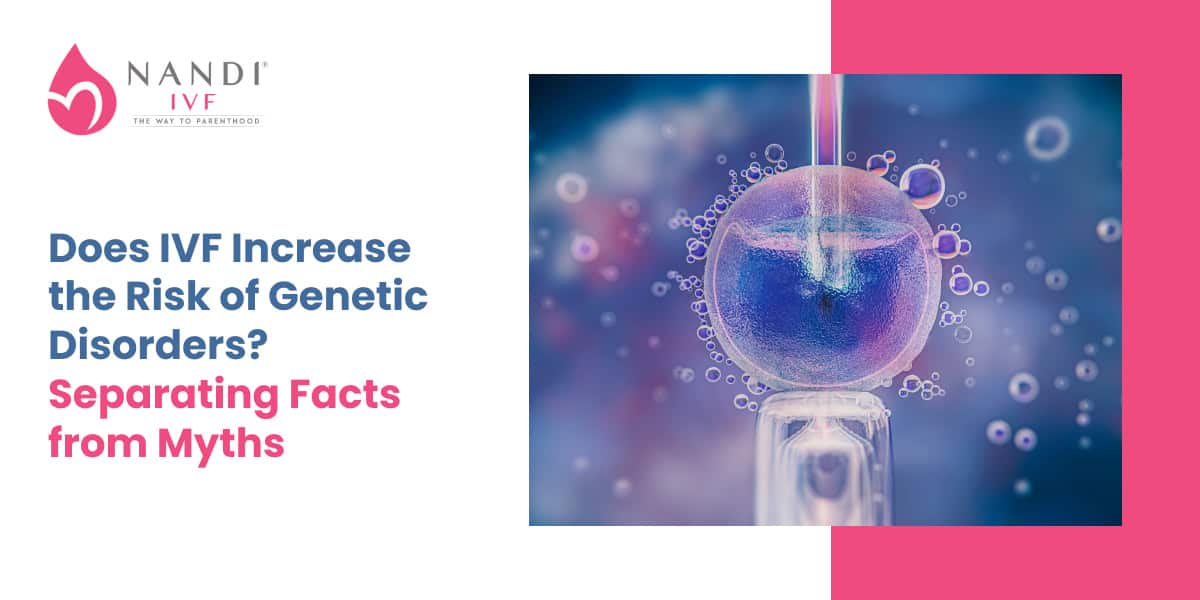 Microscopic view of an IVF process with genetic focus and DNA strands.