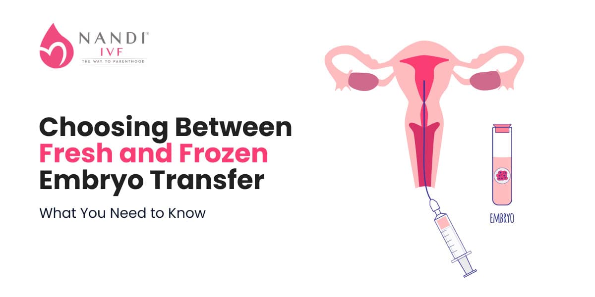 Illustration of embryo transfer process in IVF treatment.