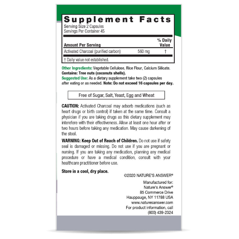 Charcoal Activated 90 v-caps - Image 6