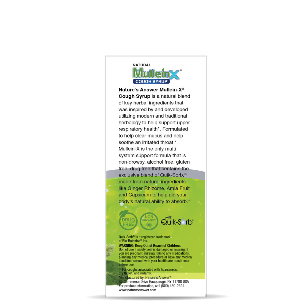 Mullein-X™ Multi System Cough^ Syrup 4oz - Image 6