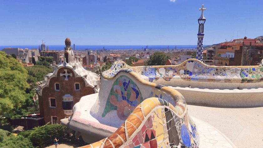 Mooiste plekken in Spanje: Barcelona Parc Guell mozaiek