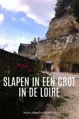 Slapen in een grot. Grotwoning in de Loire, Frankrijk