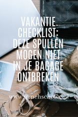 Checklist vakantie inpaklijst