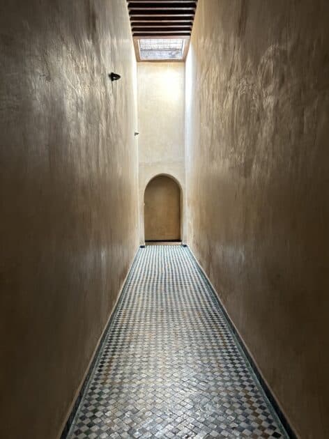 Bahia Palace in Marrakech dwalen door gangetjes