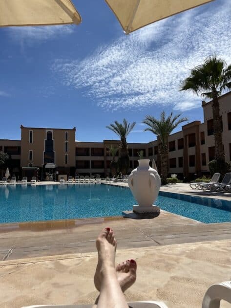 Hotel Zalagh Kasbah Marrakech Marokko aan het zwembad