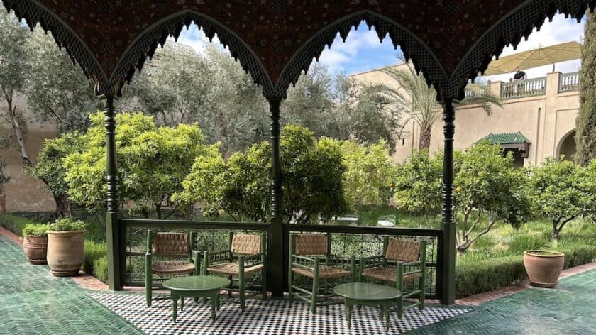 Le Jardin Secret Marrakech Marokko zitje