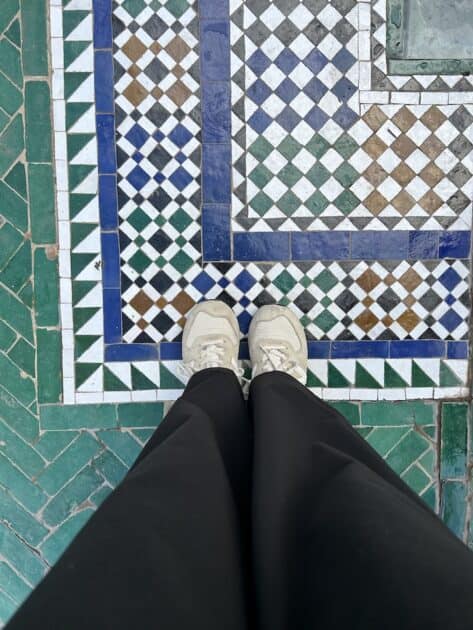 Le Jardin Secret Marrakech mozaïekvloer