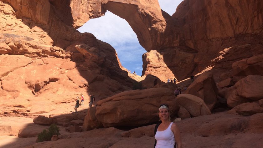 Arches National Park, Double Arch, Utah, Amerika - Irene