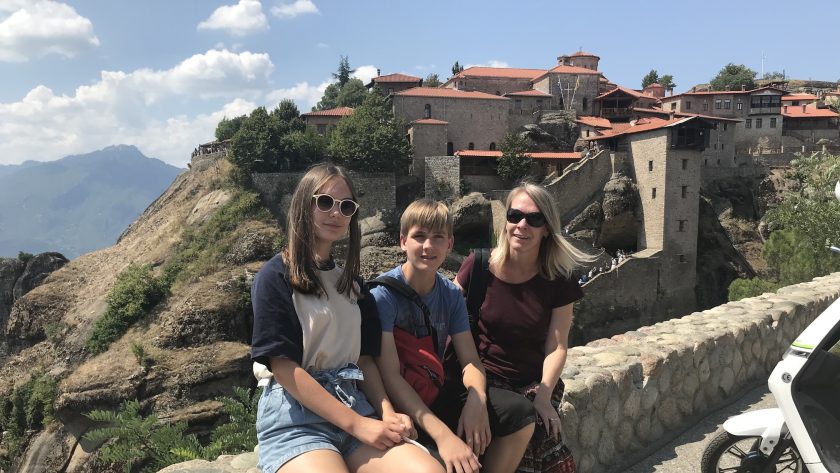 Meteora Kloosters in Griekenland - Irene, Mel, Boy