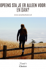 Opeens sta je er alleen voor, en dan?