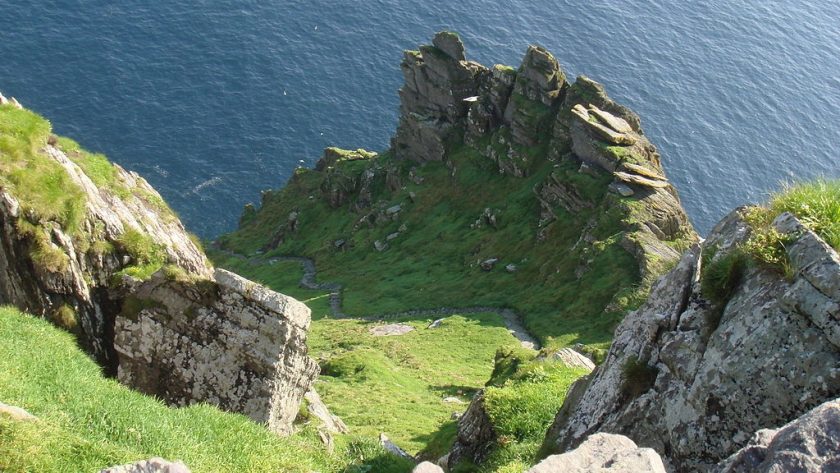 Skellig Michael, Ierland. Star Wars filmlocatie