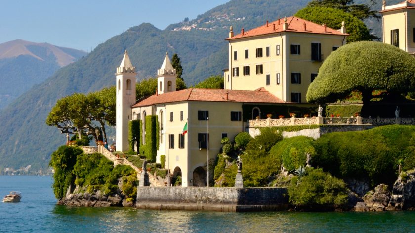 Villa Balbianello, Comomeer, Italië. Star Wars Filmlocatie