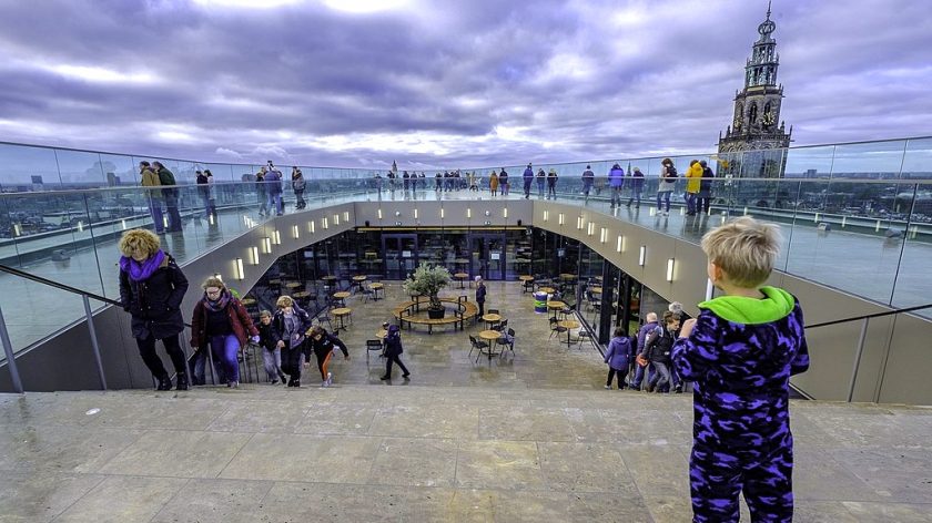 Het Forum in de stad Groningen