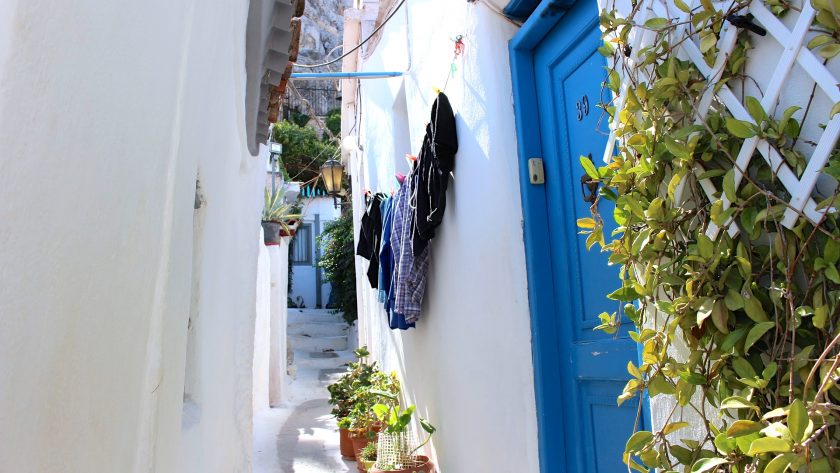 Remote werken in Athene, de wijk Plaka