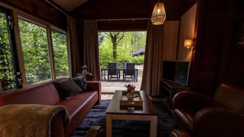Houten chalet in Blitterswijck Noord-Limburg