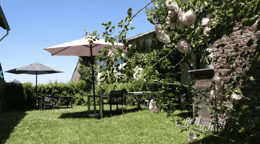 Vakwerkhuisje in het Geuldal, Limburg, tuin