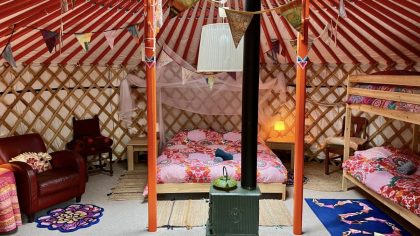 Yurt Mimosa interieur Groningen