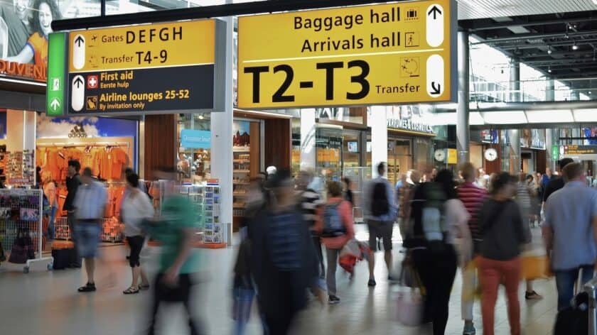 Reizen luchthaven Schiphol 2