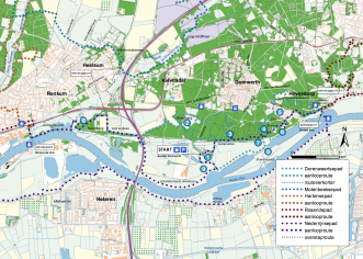 Klompenpad: het Dorenweertsepad kaart