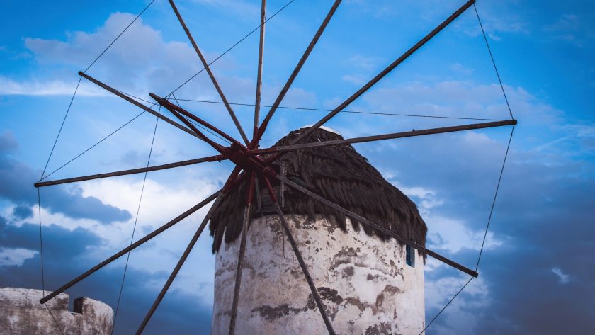 Mykonos-stad Griekenland tips en bezienswaardigheden: windmolens Mykonos