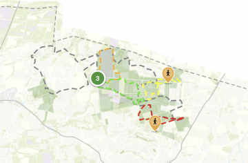 Bronnenroute Springendal kaart