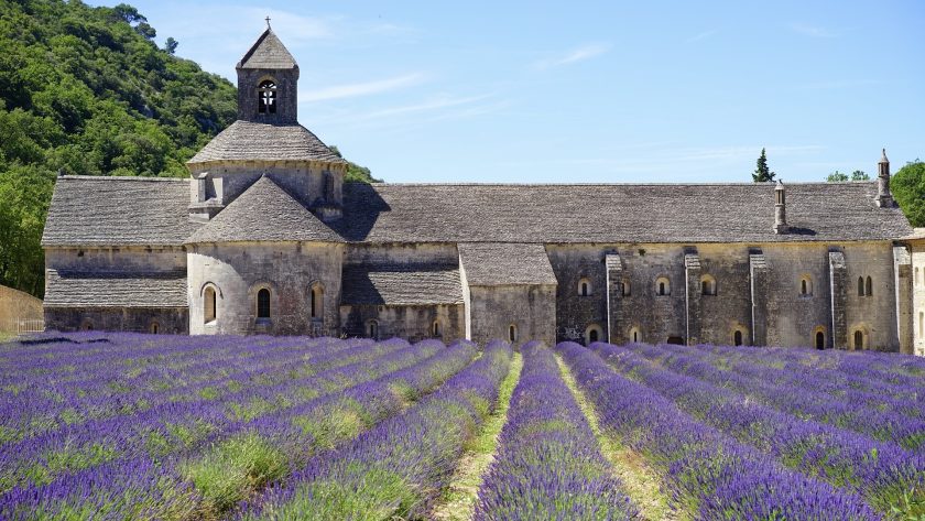 Gordes in de Provence Frankrijk - lavendelvelden bij de Abbay de Sénanque 