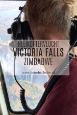 Helikoptervlucht Victoria Falls Zimbabwe Zambia