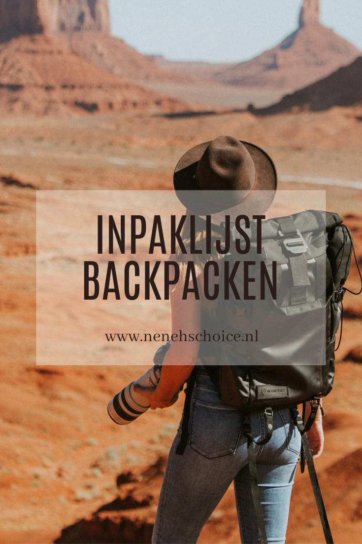 Inpaklijst backpacken